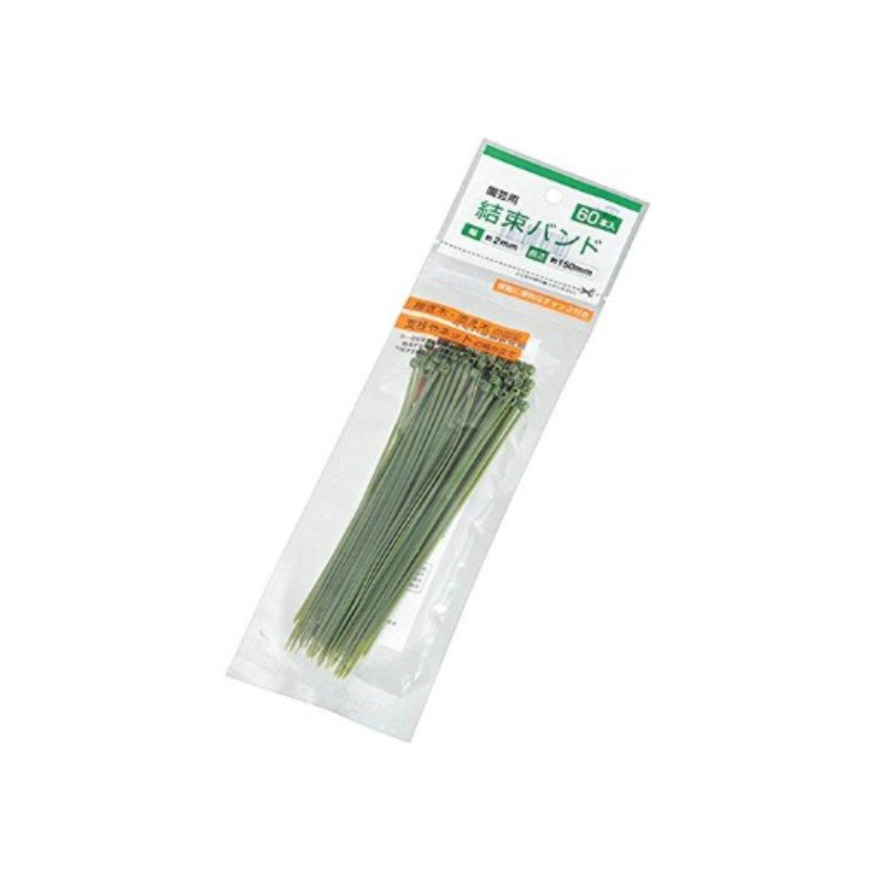 CanDo Gardening Cable Ties (Zip Ties), Capacity 11Kg, Green, 60Pcs 4991203157713