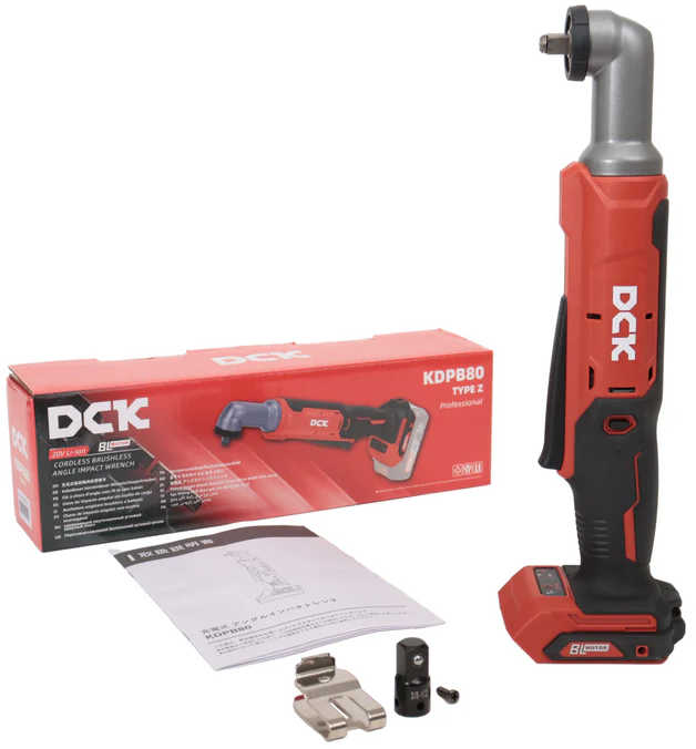 DCK Cordless Brushless Impact Wrench 20V 3/8 inch 80N.m Type Z KDPB80