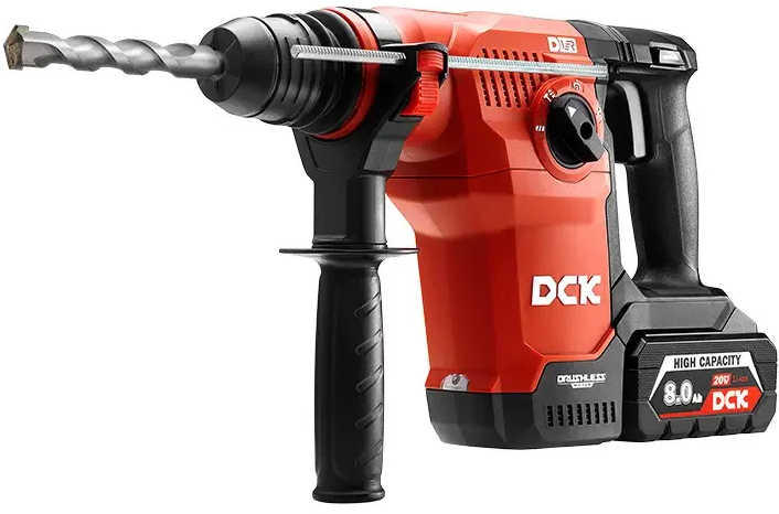DCK Cordless Brushless Rotary Hammer 20V 28mm 780 RPM TYPE H2K KRH20V-26
