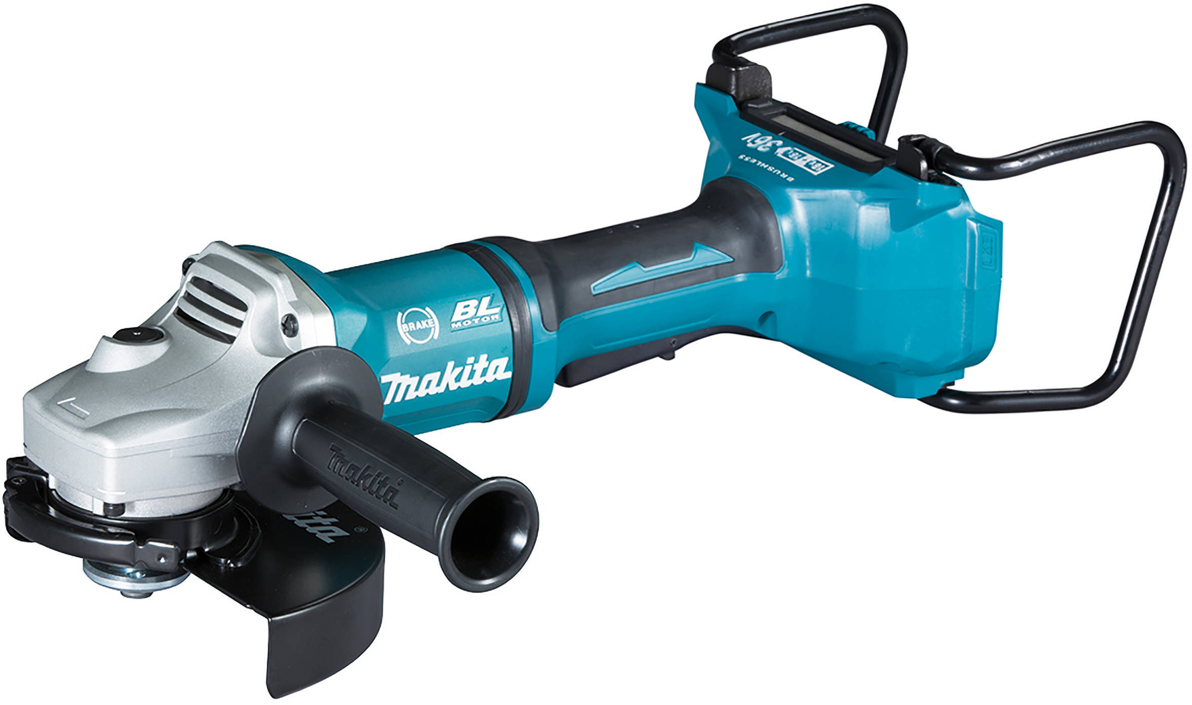Makita Cordless Angle Grinder 36V Operates With Two 18V Batteries Brushless 180 mm 7500 RPM Without Battery DGA700ZK