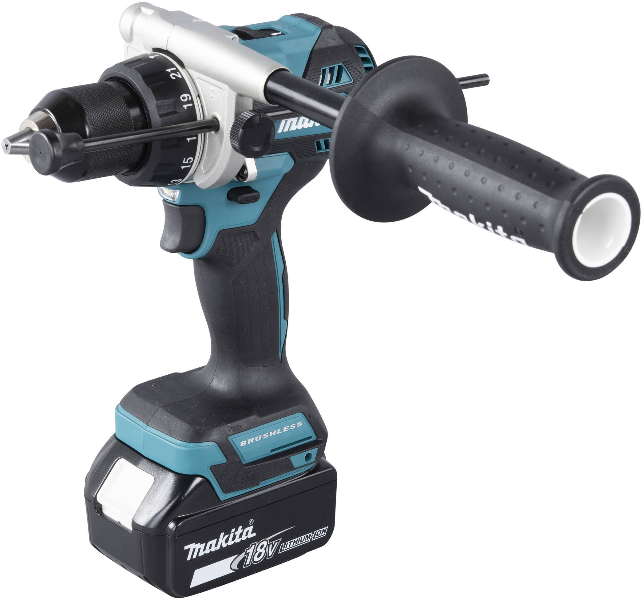 Makita Cordless Drills 18v Brushless 13mm 65Nm 2100rpm Includes Two 5.0Ah Batteries DHP486RTJ