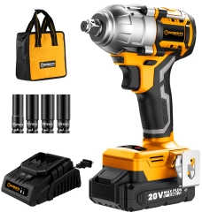 Worksite Cordless Impact Wrench Brushless 20V 13mm 500Nm 3250 RPM CIW340