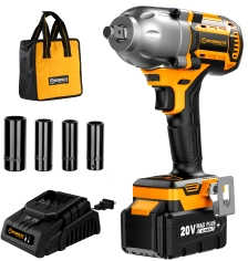 Worksite Cordless Impact Wrench Brushless 20V 13mm 600Nm 3250 RPM CIW337