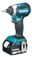Makita Cordless Impact Drill Bit 1/4 Inch 18V Brushless 170Nm 3400Rpm Includes Two Batteries 5.0Ah Dtd153Rfj