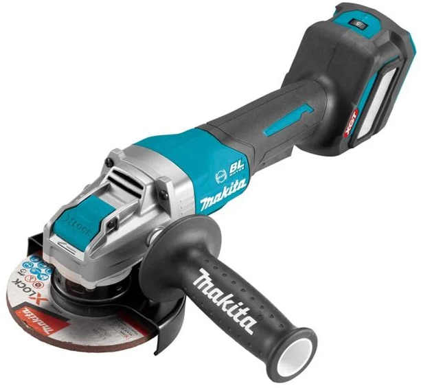 Makita Cordless Grinder 40V, Brushless, 115Mm, Speed 11000 Rpm, Includes One 5.0Ah Battery, X‑Lock Quick Disc Change Ga046Gm201