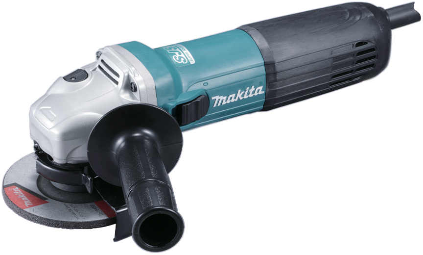 Makita Angle Grinder 1100W, 115Mm, 11000 Rpm, Tool-Free Disc Guard Change, Anti-Restart Function Ga4540Z