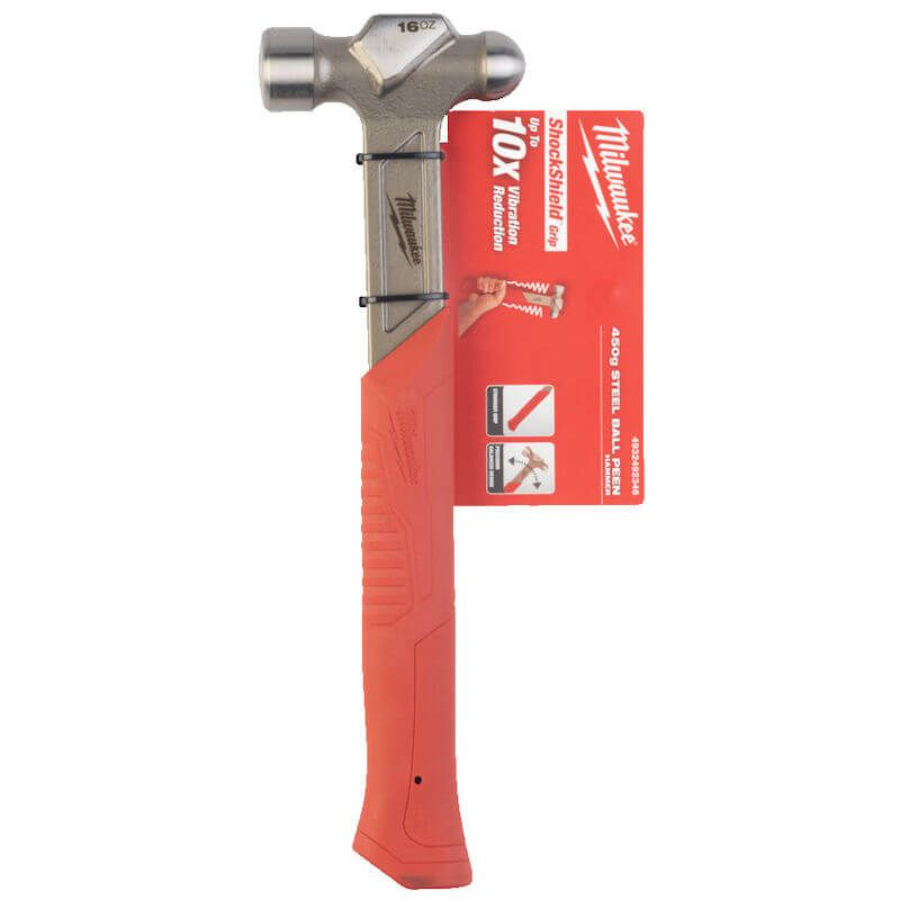 Milwaukee Ball Peen Hammer, Strong Steel 450G 4932492346