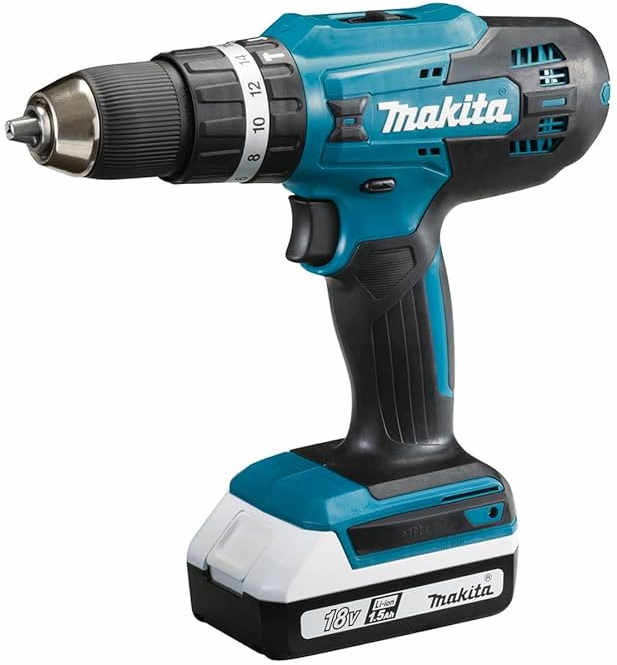 Makita Cordless Hammer Drill 18V, Brushless, 13Mm, 42Nm, 1400 Rpm, Hp488Daex2