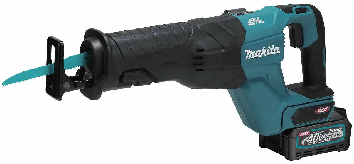 Makita Cordless Reciprocating Saw 40V, Brushless, 32Mm, Max Pipe Cutting 130Mm, Includes One 5.0Ah Battery Jr001Gm201