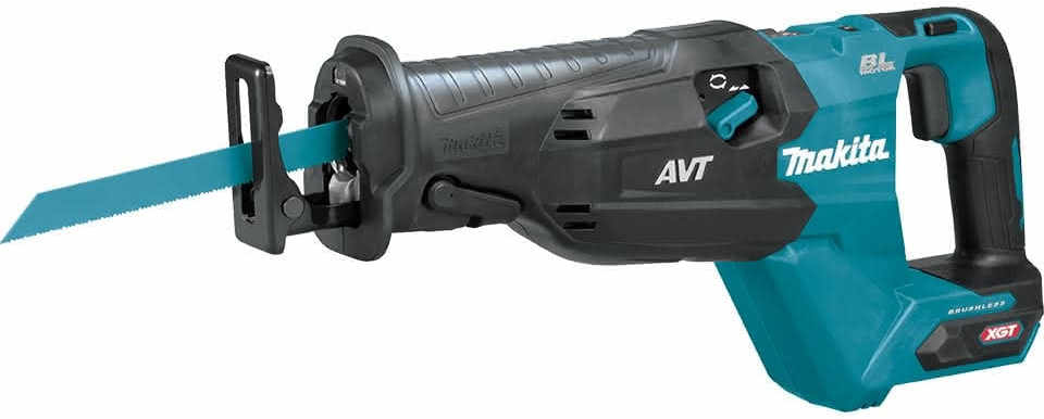 Makita Cordless Reciprocating Saw 40V, Brushless, 32Mm, Max Pipe Cutting 130Mm, Includes Two 5.0Ah Batteries Jr002Gz