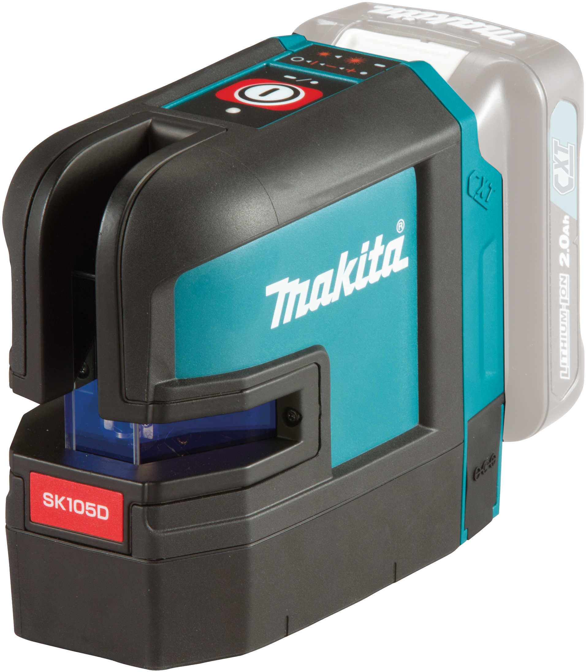Makita Cordless Red Laser Level Level 12V, 15M No Sensor, 80M With Sensor, Accuracy 0.3Mm/10M, Ip54 Protection, Without Battery Sk105Dz