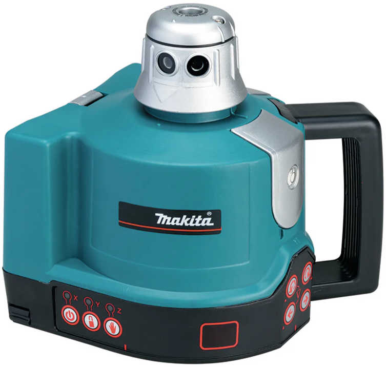 Makita Cordless Rotary Red Laser Level 360°, Lr20 Rechargeable Battery, Ip65 Protection Skr301