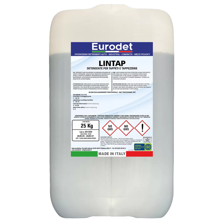 Eurodet Lintap Detergent For Carpets And Upholstery 5Kg 103C