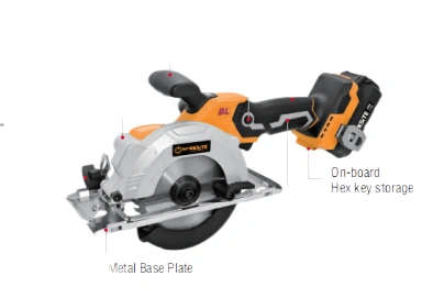 Worksite Cordless Brushless Mini Circular Saw 20V 125Mm Ccs338