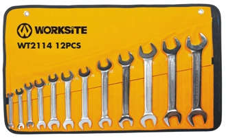 Worksite Double Open End Wrench Set 12Pcs 6 - 32 Mm Wt2114