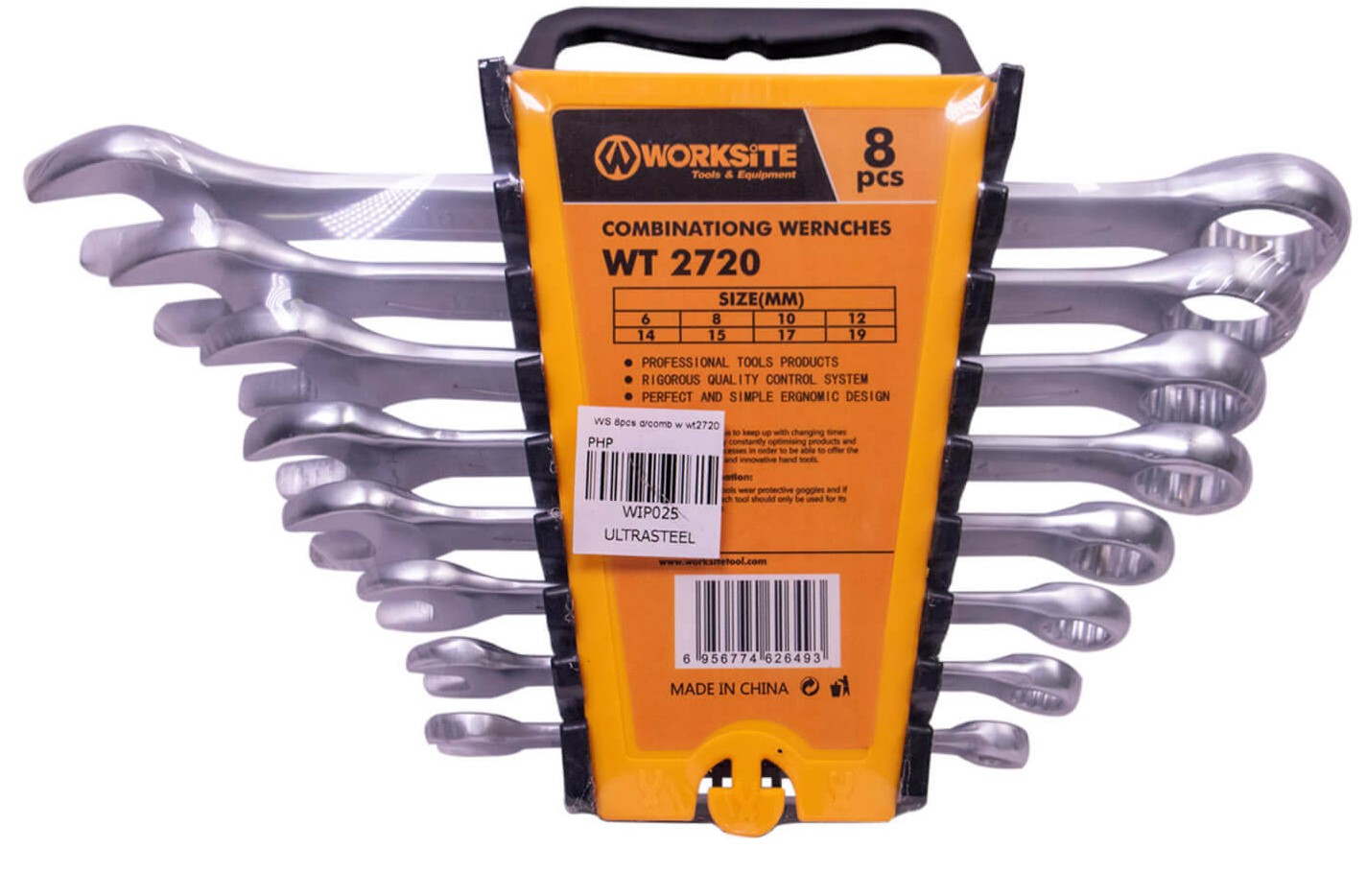 Worksite 8Pcs Combination Wrenches 8-19Mm Wt2720
