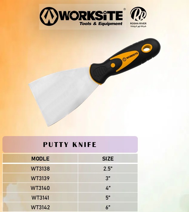 Worksite Putty Knife 100Mm 4 Inch Wt3140