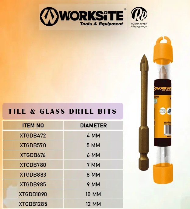 Worksite Tile&Glass Drill Bit 10Mm Xtgdb1090