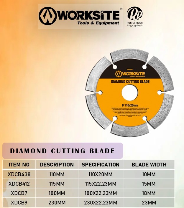 Worksite Diamond Cutting Blade Ultrathin 20Mm