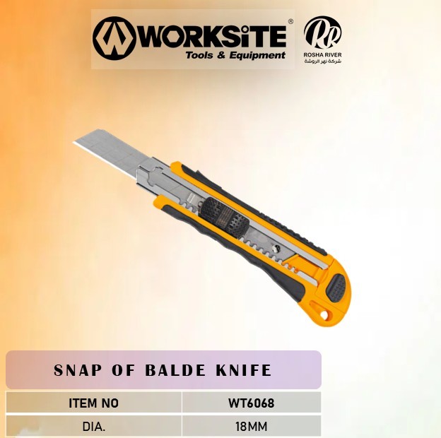 Worksite 18Mm Snap- Off Blade Knife Wt6068