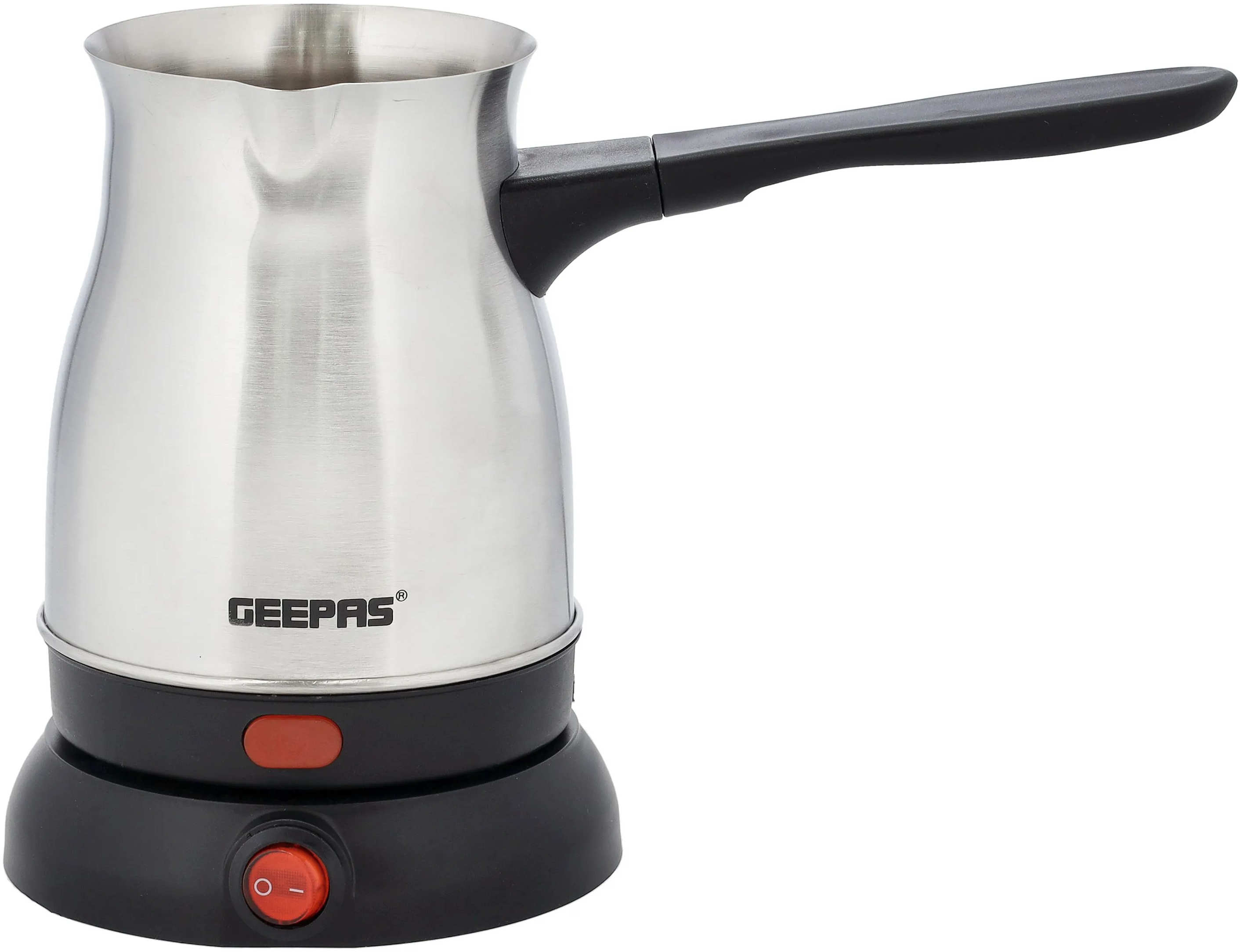 GEEPAS Electric Turkish Coffee Pot 800W, 0.8L Capacity, Stainless Steel Body GK38050