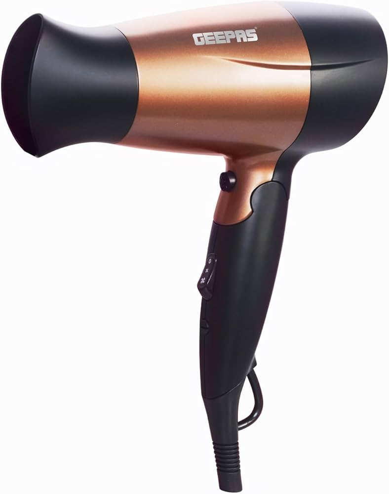 GEEPAS Electric Hair Dryer 1600W, 2 Speed & 2 Heat Settings GH8642