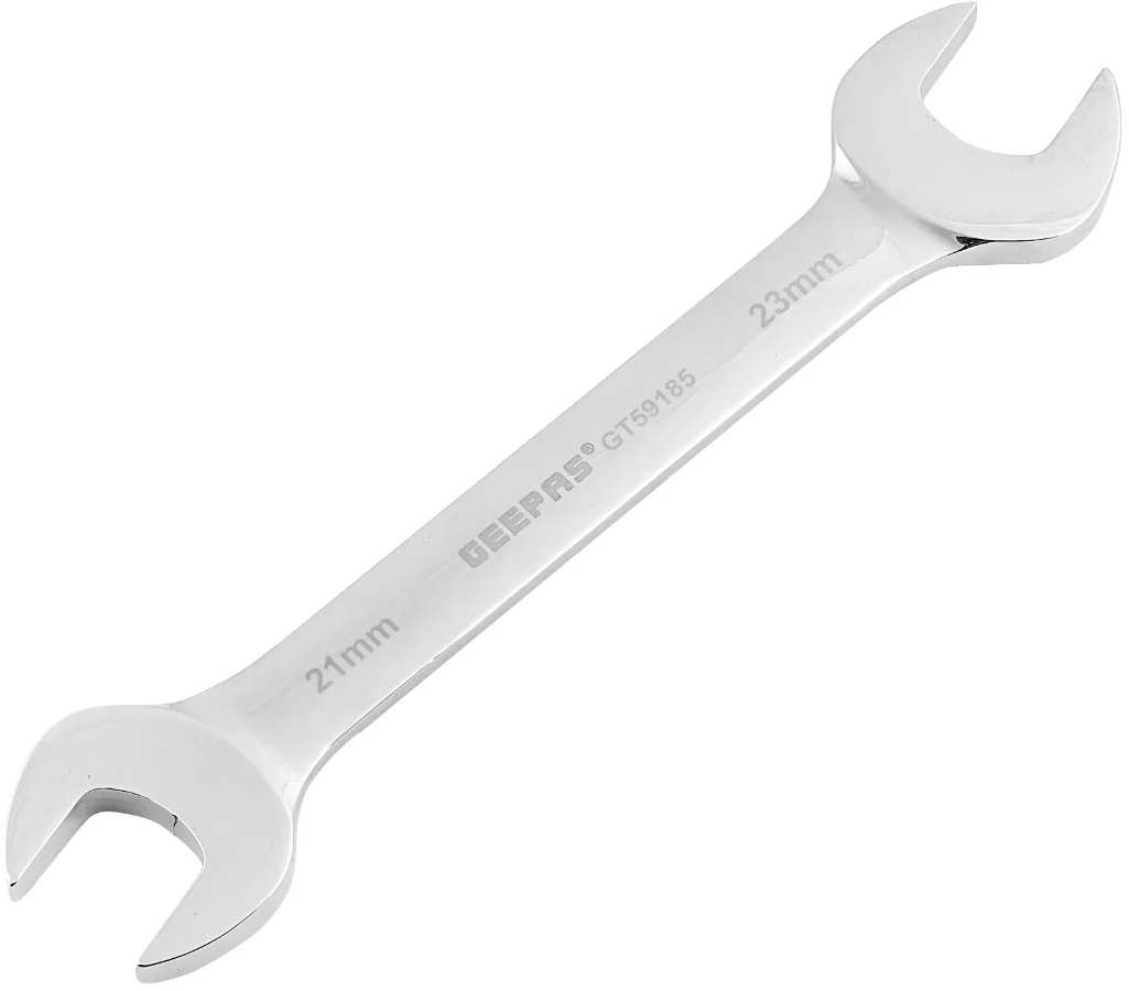 GEEPAS Open-End Wrench 21×23mm, Chrome Vanadium Steel Cr-V GT59185