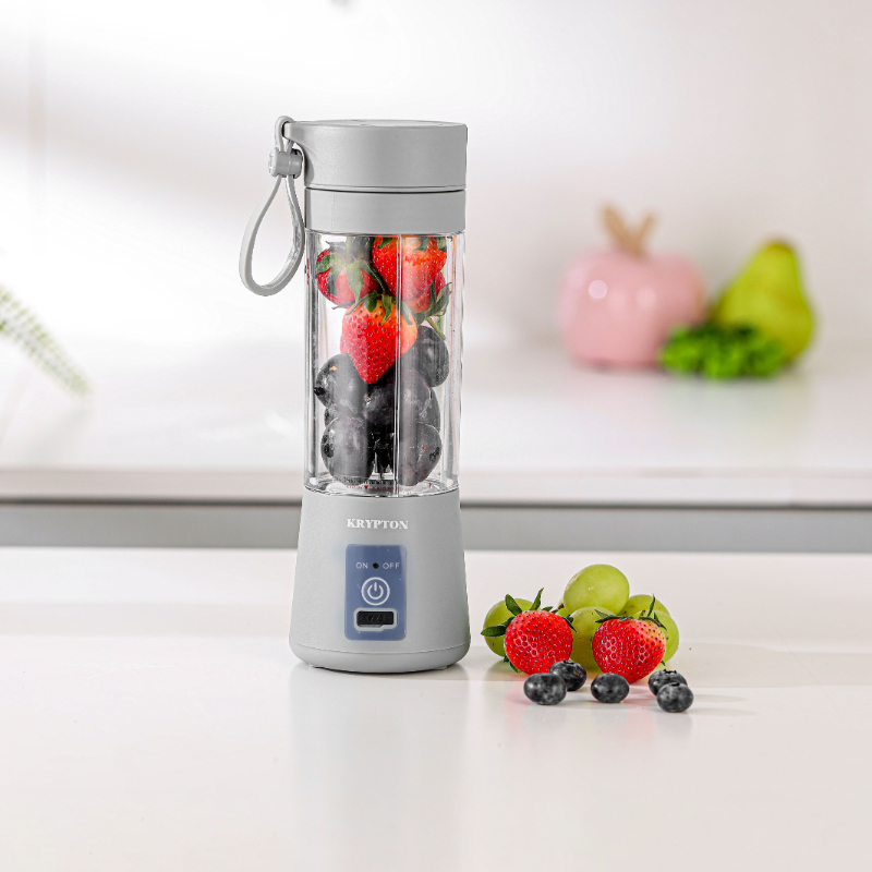 Krypton Electric Portable Juicer Stainless steel 330ml Capacity, Silver 50W KNB6448