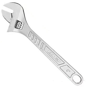 EMTOP Adjustable Wrench 250mm Jaw Opening 0–29mm Chrome Vanadium Steel EAWH131022