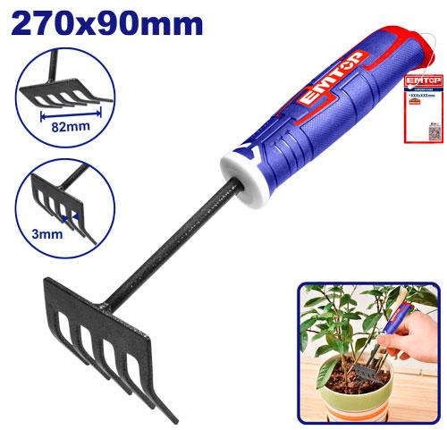 EMTOP Garden rake 270 × 90mm EHFTR1008