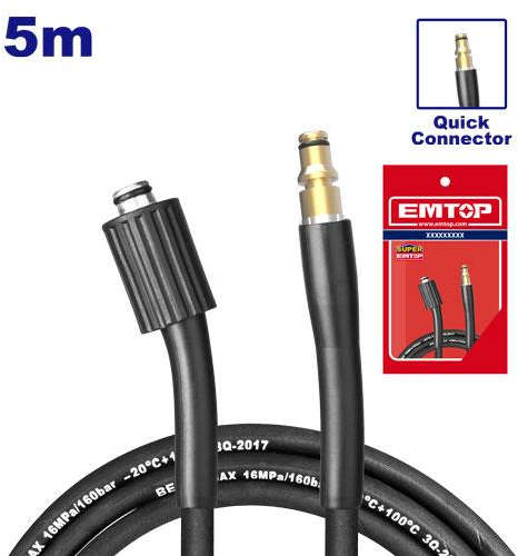 EMTOP High pressure Hose 5 Meters EHPS0201