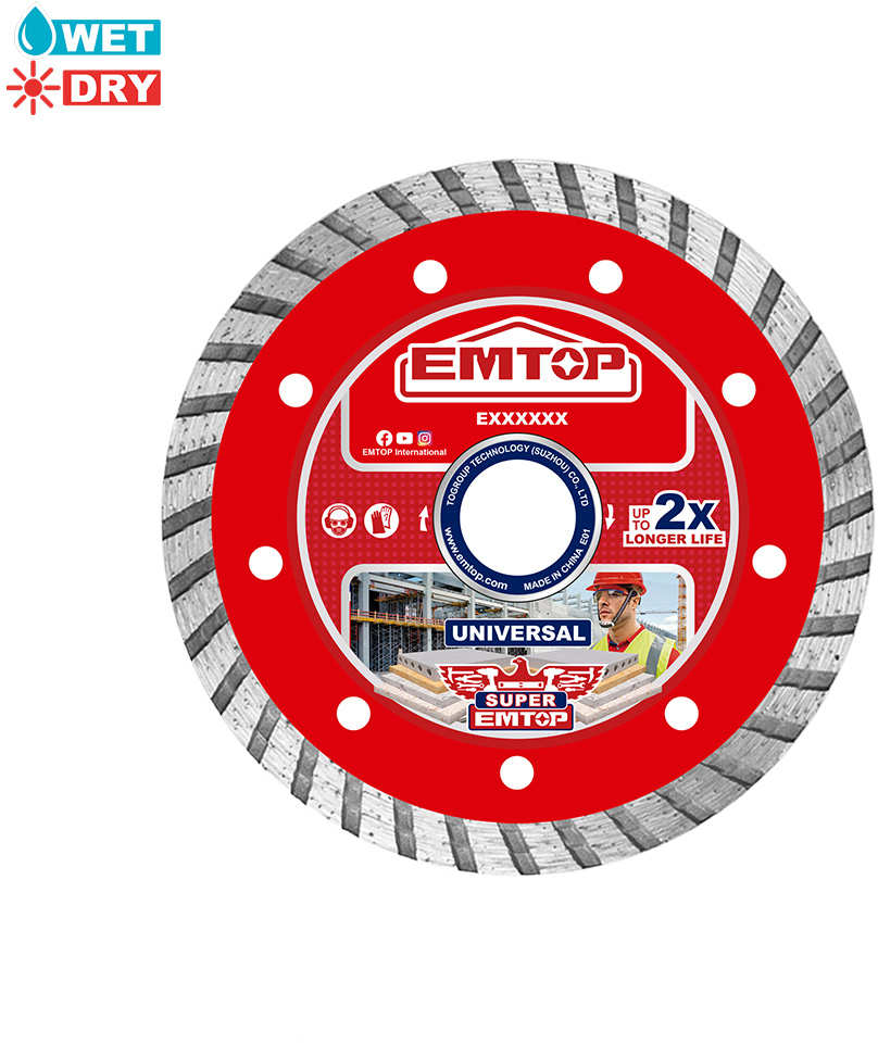 EMTOP Diamond Cutting Disc 180mm Width 10mm EDDC031801