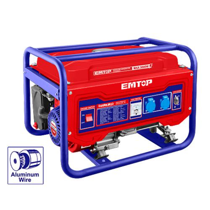 Emtop Gasoline Generator Rated Recoil 2.8Kw 11A 15L EGGRR2822