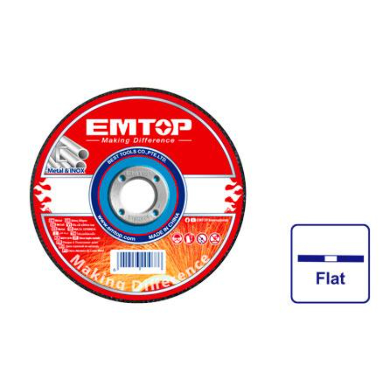 ايمتوب قرص قطع معادن بقیاس 180 ملم × 1.6 ملم × 22.2 ملم مركز مسطّح تغليف ملصق EACD301802