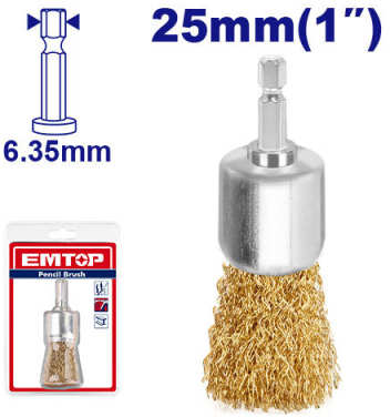 EMTOP Cup Brush 25mm 1 inch EWCB30251
