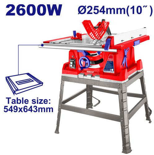 EMTOP Electric Table Saw 2600W 254mm ETSW26001