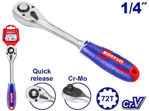 EMTOP Ratchet Wrench 1/4 inch ERWH0141