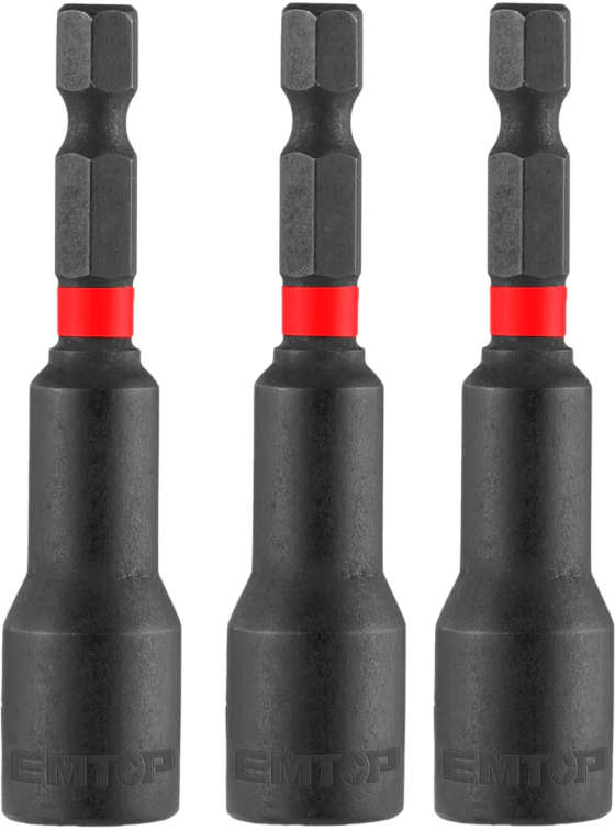 EMTOP Socket Set 12mm 3Pcs EMNS1232