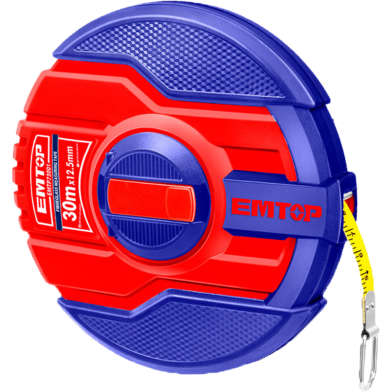 EMTOP Fiberglass Tape Measure 30m × 12.5mm EMTP83001