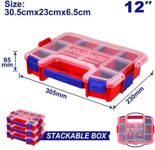 EMTOP Plastic Organizer 12 inch EPBX1211