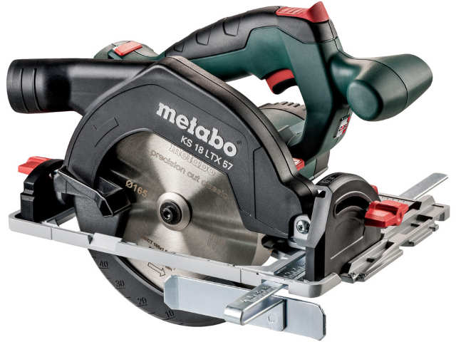 Metabo Circular Saw Battery 18V Maximum cutting depth at 90° 57mm Cutting Depth with guide rail 52mm 165 x 20mm Not Included Battery 601857890