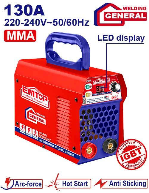 EMTOP Inverter MMA Welding Machine 130A EWDEM13501