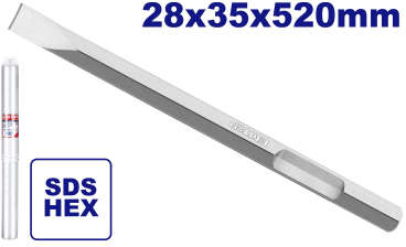 EMTOP Hex Pointed Chisel EHCS083502