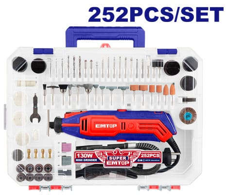 EMTOP Mini Grinder 220-240V~50/60Hz, 130W No-load speed 10000-35000rpm EMGK13011