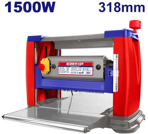 EMTOP Thickness planer 1500W, 318mm No-load speed: 9000RPM ETHP15001