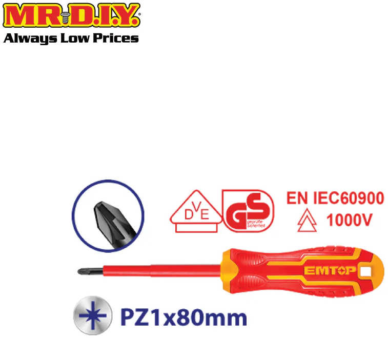 ايمتوب درنفيس معزول نجمة 1000 فولت PZ1 × 80 ملم ESDRJPZ180