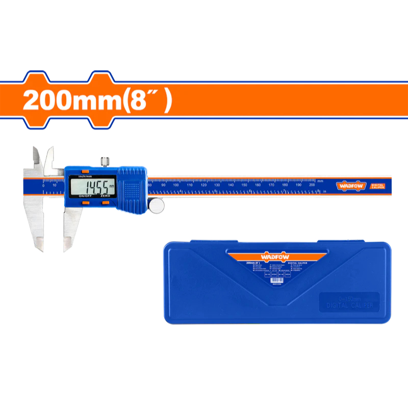 WADFOW Calipers Measures Metric And Inch Stainless Steel Digital Length 200mm WVC2B20