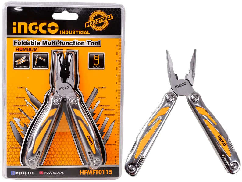 INGCO Handheld Combination Plier Stainless Steel 1 Pcs Silver HFMFT0115
