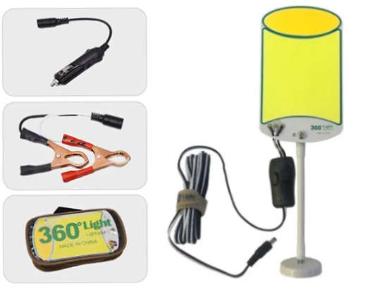 لايت 360° بلاجكتور 15 واط 2400 لومين ابيض واصفر 16.6 × 9.9 سم TM-15