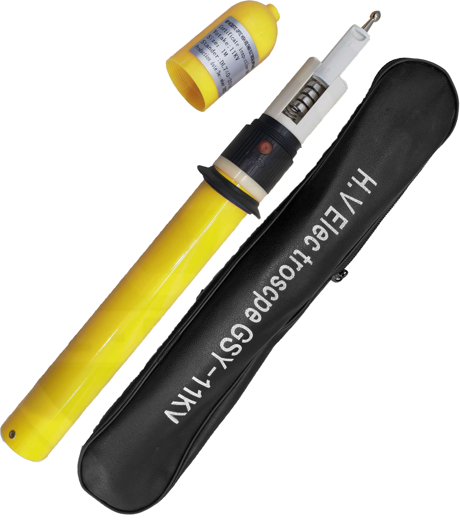 Insulated High Voltage 35kV Telescopic Testing Stick 1m